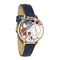 Whimsical Gifts Women's or Men's Coffee Lover 3D Watch | Gold or Silver Finish Large or Small | Unique Fun Novelty | Handmade in The USA