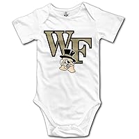 Wake Forest Demon Deacons White Geek Short Sleeves Variety Baby Onesies Romper For Babies Size 12 Months