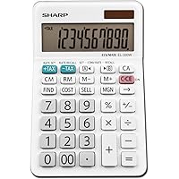 Sharp El330wb El-330Wb Desktop Calculator, 10-Digit LCD (Shrel330wb)