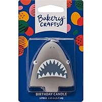 DecoPac Shark Shaped Birthday Cake Candle
