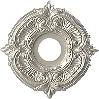 Ekena Millwork CMP13ATBAL Attica Thermoformed PVC Ceiling Medallion (Fits Canopies up to 5