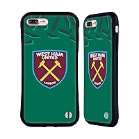 Head Case Designs Officially Licensed West Ham United FC Home Goalkeeper 2019/20 Crest Kit Hybrid Case Compatible with Apple iPhone 7 Plus/iPhone 8 Plus