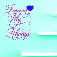 Design with Vinyl JER 1547 1 Forever My Always 20X20 As Seen, 12