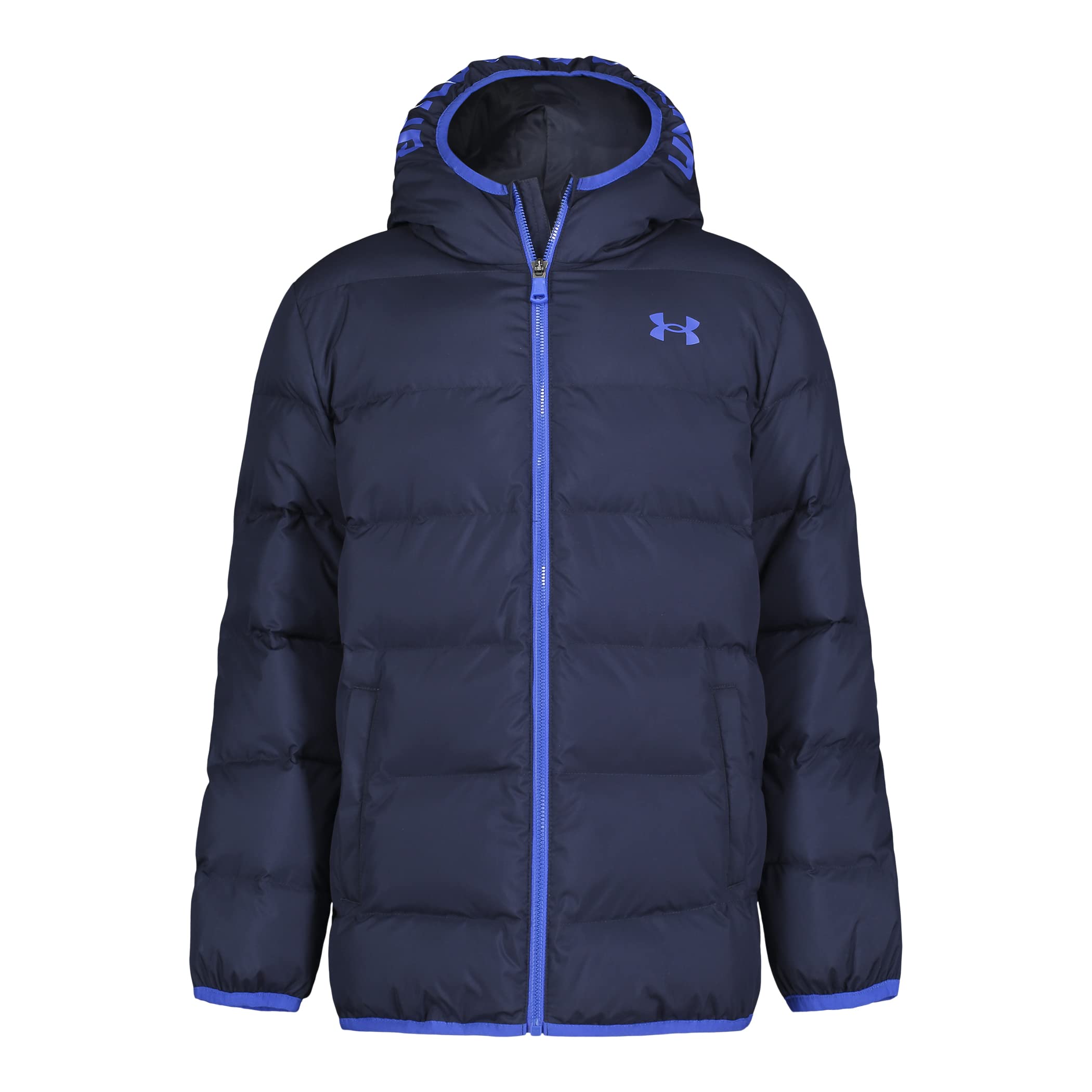 Under Armour Boys' Pronto Puffer Jacket, Mid-Weight, Zip Up Closure, Repels Water