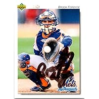 Brook Fordyce autographed baseball card (New York Mets) 1992 Upper Deck Prospect #287 - MLB Autographed Baseball Cards