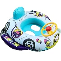 FMTKCARU100 Car Baby Boat, For Toddlers, Foot Loat, Includes Handle, Ride On Play, Shiny Float, Stable, Swimming Float, Mini Car Boat, For Children Playing in the Water
