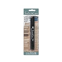 Cal-Flor PE49406CF ScratchCure 3 Shade Double Tipped Repair Pen for Use on Wood, Laminate, Flooring & Furniture, Walnut