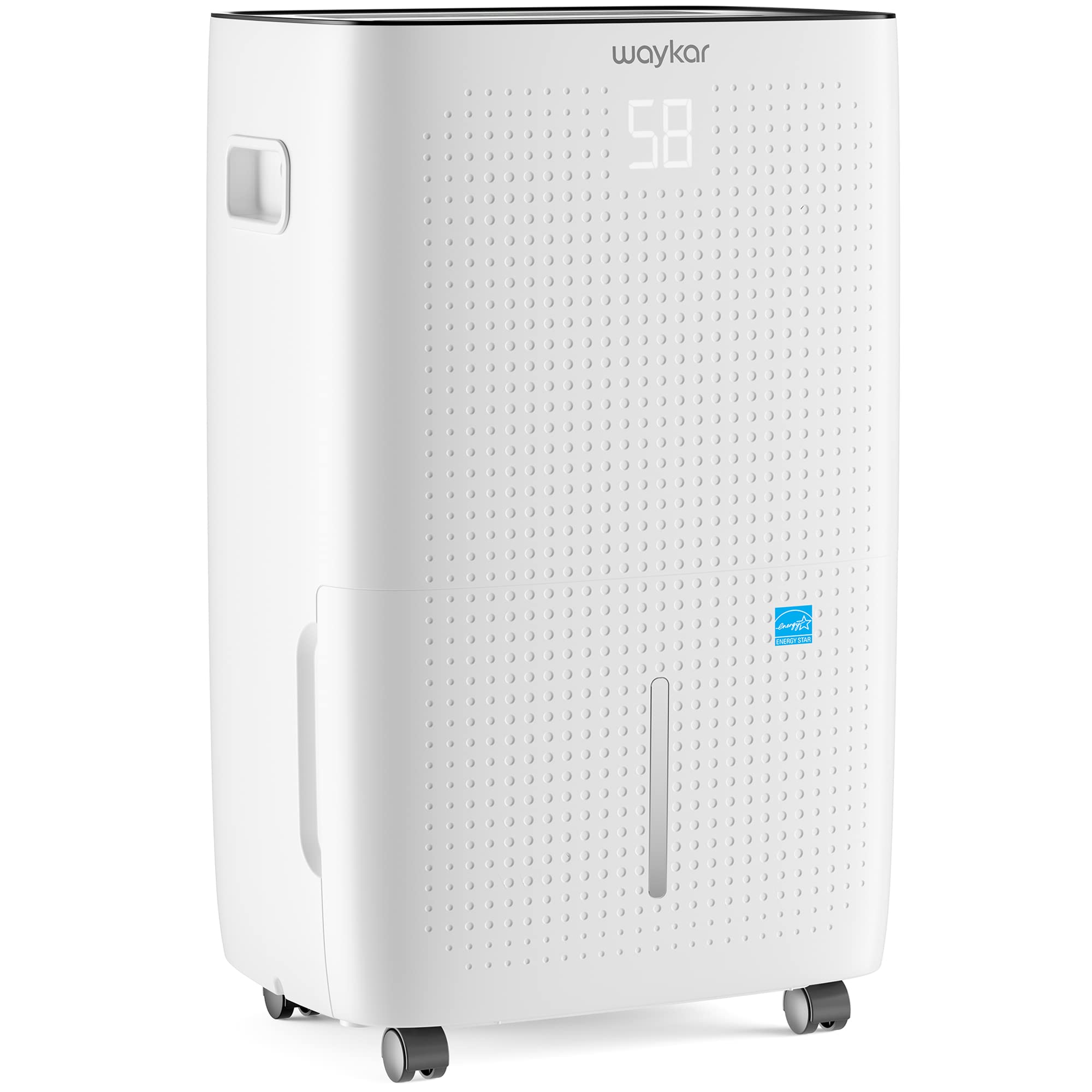 Waykar 150 Pints 7,000 Sq. Ft Energy Star Dehumidifier with Drain Hose for Commercial and Industrial Large Rooms, Warehouses, Storages, Home, Basements and Bedroom with 2.04 Gal Water Tank