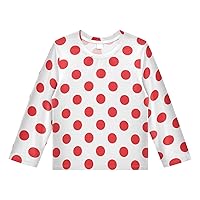Polka Dot Boys Long Sleeve Swim Shirt Rash Guard Swimsuit UPF 50+ Sun Protection Shirt for Sports