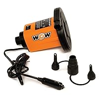 WOW Sports Electric Air Inflator, Air Pumps for Inflatables, Towables and Others, Comes with DC Power Adapter and Cord, 1.0 PSI