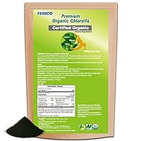 Pure Organic Chlorella Powder - 250 Grams, 83 Days Supply -USDA, Naturland and Halal Certified -Protein, Vitamin, Vegan, Non-GMOs, Green Superfoods (Expiration June 30, 2024)