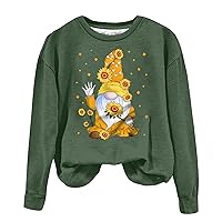 Oversized Sweatshirts For Women Fashion Christmas Long Sleeve Tops Crewneck Cropped Pullover Casual Graphic Hoodies