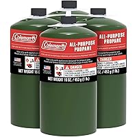 Coleman Propane Replacement Fuel Cylinders 16 oz Camping Fuel Bundled