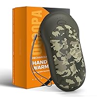 OCOOPA IP45 Waterproof Hand Warmers Rechargeable, 10000mAh Handwarmer with PD & QC 3.0 Hands Heater 15 Hrs Lasting time 3 Heating Level for Hunting Camping Hiking Camouflage Winter Outdoor Gift