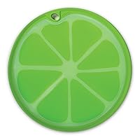 Dexas Citrus Slice Cutting Board/Serving Board 9 inches, Lime
