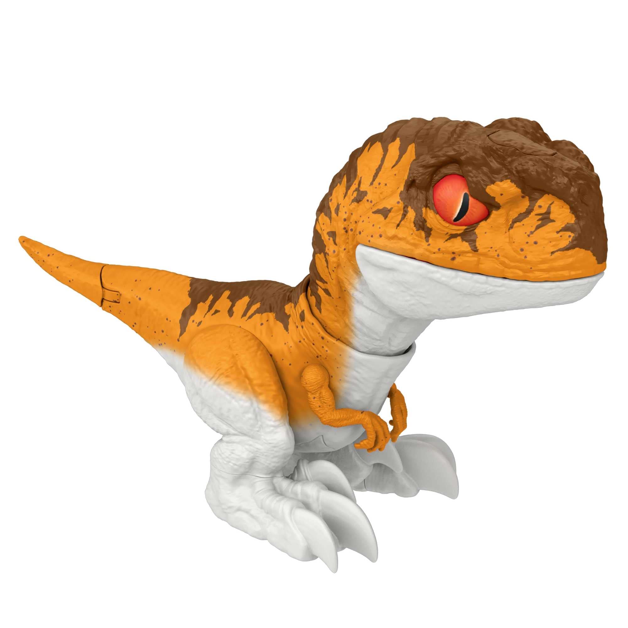 Mattel Jurassic World Dominion Uncaged Rowdy Roars Atrociraptor Tiger Dinosaur Action Figure, Toy with Interactive Motion & Sound