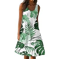 Dresses for Women 2024 Casual Summer Dresses Plus Size Floral Dresses Sexy Sleeveless Casual Dresses Sundresses