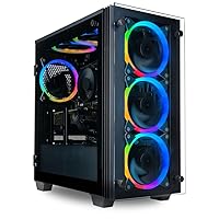 Stratos Micro Gaming Desktop - AMD Ryzen 7 5700G, 32GB DDR4 RAM, 512GB NVMe SSD + 2TB HDD, WiFi, Integrated Radeon Graphics, Windows 11 Home - Business Professional Student Computer