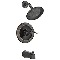 Delta Faucet Windemere 14-Series Tub and Shower Faucet Set, Shower Handle, Oil Rubbed Bronze Shower Faucet, Delta Shower Trim Kit, Oil Rubbed Bronze BT14496-OB (Valve Not Included)