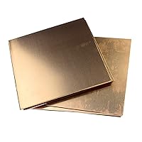 Copper Plate Sheet T 5mm x W 100mm x L 150mm, 1Pcs C110 99.9% T2 Pure Metal Copper Sheets Plates for Jewelry Crafts Repairs Electrical DIY