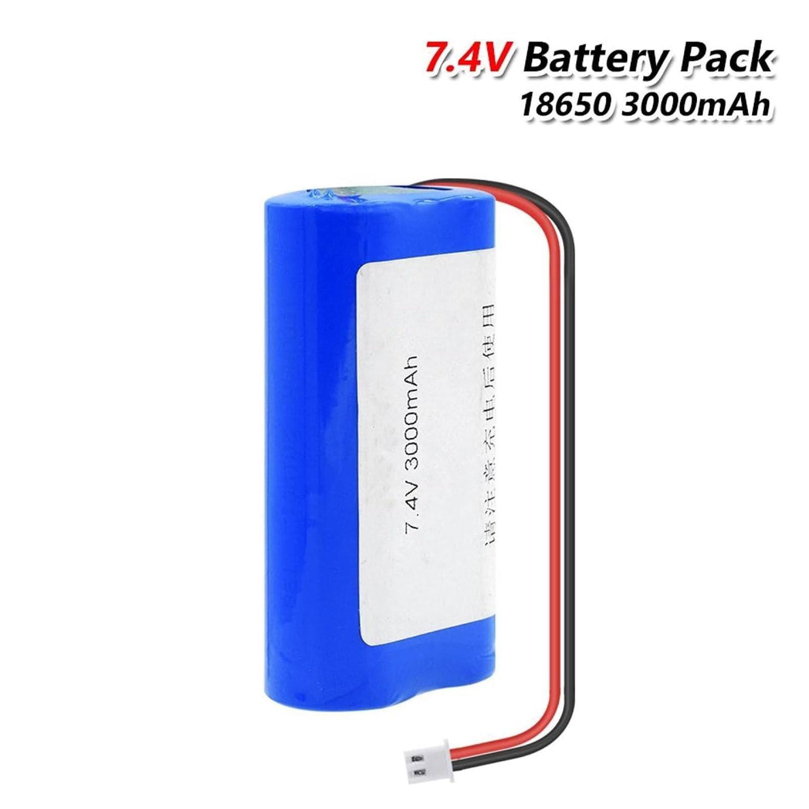 CSTAL 7.4V 3000Mah Lithium Battery Pack, High Performance Backup Battery with XH2.54 Connector, for DIY Power Bank Remote Control Flashlight