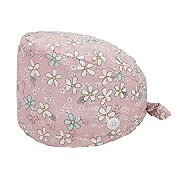 Nanxson Working Hat with Sweatband Button Cute Printed Adjustable Tie Cap Reusable for Women MenCF9076