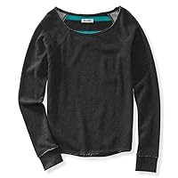 AEROPOSTALE Womens Soft Jersey Knit Sweater, Grey, X-Large