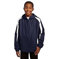 SPORT-TEK Boys' Fleece Lined Colorblock Jacket