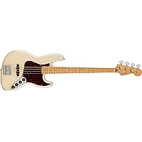 Fender Player Plus Jazz Bass, Olympic Pearl, Maple Fingerboard