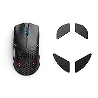 Glorious Model O Wireless Gaming Mouse with Ceramic Feet - RGB Lightweight, Matte Black