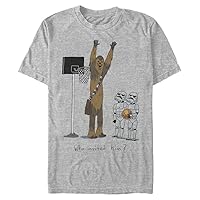 STAR WARS Big & Tall Chewie Basketball Men's Tops Short Sleeve Tee Shirt