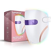 Lumamask LED Light Therapy 7 LED Colors | Anti-Aging & Anti-Blemish Skincare | Reduce Fine Lines & Wrinkles | Skin Tightening | Lightweight & Wireless