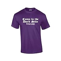 Come to The Dark Side We Have Cookies Funny Novelty Retro Cool Humorous Classic Oneliner Tee -Purple-XXL