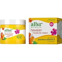Alba Botanica Hawaiian Moisture Cream, Smoothing Jasmine & Vitamin E, 3 Oz