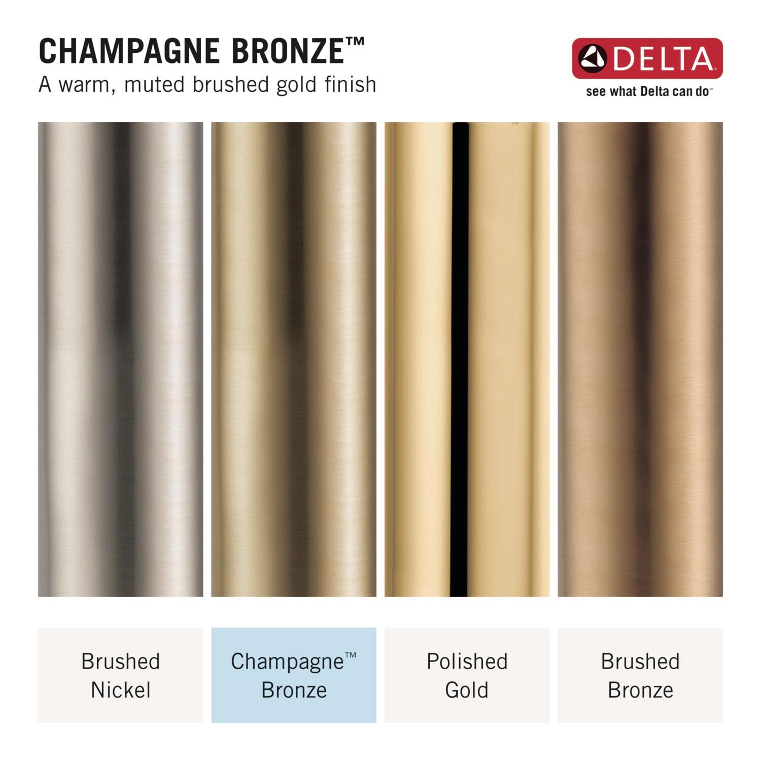 Delta Faucet 4 Inch Tile-In Square Shower Floor Drain Gold, Shower Drain Kit, Square Shower Drain, Chrome Shower Drain, Shower Floor Drain, Champagne Gold DT062412-CZ