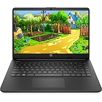 HP Newest 14in Schools and Business Laptop, Intel Quad-Core N4120 CPU, 16GB RAM, 64GB eMMC, 256GB Micro SD, 1-Y Office 365, Webcam, HDMI, WiFi, Win 11 S(Black), HP 14in