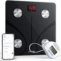 RENPHO Smart Scale and Tape Measure, Digital Bluetooth Scale with Tape Measure for Body Measuring, Weight Loss, Muscle Gain, Gift, 400lbs, Inches/c