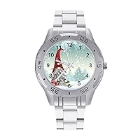 Santa Scandinavian Snowflake Stainless Steel Band Business Watch Dress Wrist Unique Luxury Work Casual Waterproof Watches