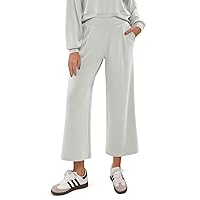 ODODOS Modal Soft Wide Leg Pants for Women High Waist Casual Relaxed Pants with Pockets-25/27