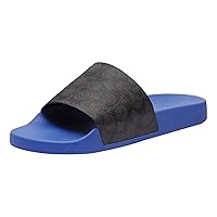 Coach Mens Signature Coated Canvas Pool Slide