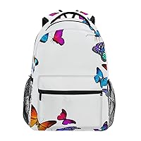 ALAZA Colorful Butterfly Travel Laptop Backpack Bookbags for College Student
