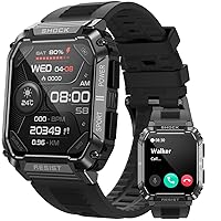 WalkerFit M2 Max Smart Watch(Answer/Make Call), Reloj Inteligente, 1.95