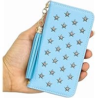 Case for iPhone 13/13 Mini/13 Pro/13 Pro Max, Vintage Leather Book Case with Magnetic Closure with Card Holder Stand (Color : Blue, Size : 13pro 6.1