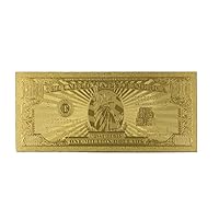 Miss Lady Liberty 1 Million Dollars Original 24K Gold Plated Bill Collectible Banknotes for Decoration