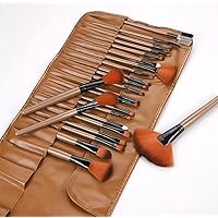 Pack of 24 profession cosmetic brush set with kit pouch