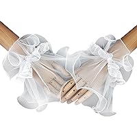 Bridal Dress Sleeves White Removable Formal Dress Puff Sleeve Wedding Accessories Marriage Party Photography Supplies Sleeve