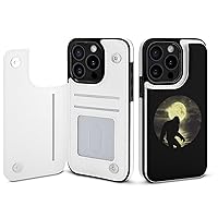 Full Moon Bigfoot Phone Case Compatible with Wallet Case Protection Card Holder Cell Phone Cover Women Men
