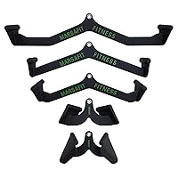 Home Gym Fitness Rowing T-bar V-bar Pulley Cable Machine Attachments, Bicep Curl Tricep Lat pulldown Bar Back Strength Training Handle Grips Lat Pull Down Bar Press Down Exercises