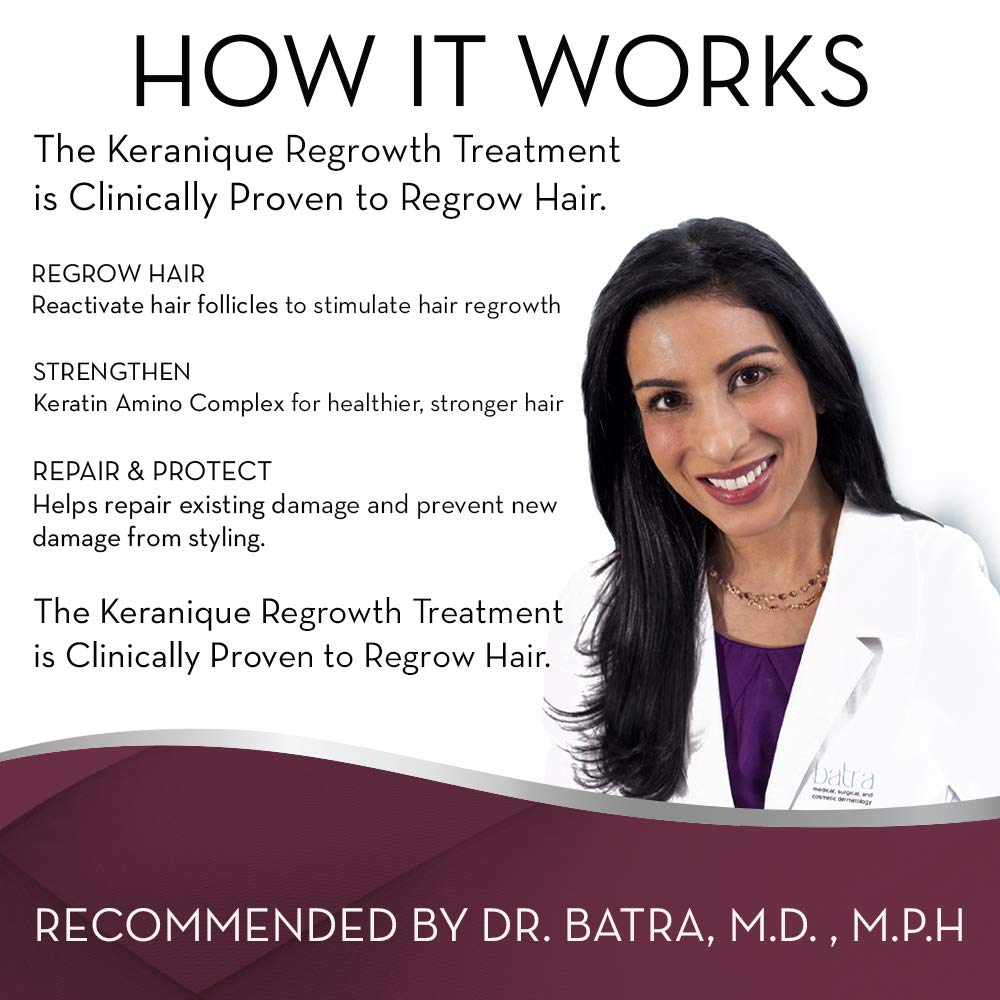 Mua Keranique Hair Regrowth Treatment Extended Nozzle Sprayer - 2%  Minoxidil, 30 Day Supply - Regrow Thicker-Looking Hair, Helps Revitalize  Hair Follicles, 2 Fl Oz (Pack of 1) trên Amazon Mỹ chính hãng 2023 | Fado