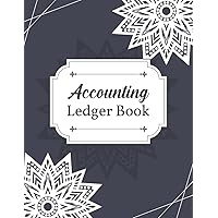 Accounting Ledger Book: Accounting Ledger Book for Bookkeeping and Small Business or Personal Use and Financial Planner Organizer with Account Ledger Book to Record Income and Expenses